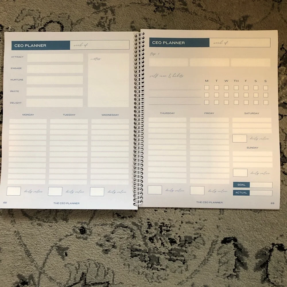 Blue Rachael Cook CEO Collective 90-Day business Planner